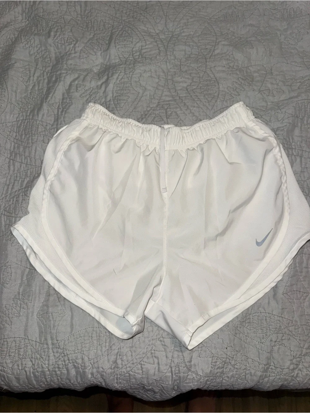 Nike Women's White Athletic Running Shorts
